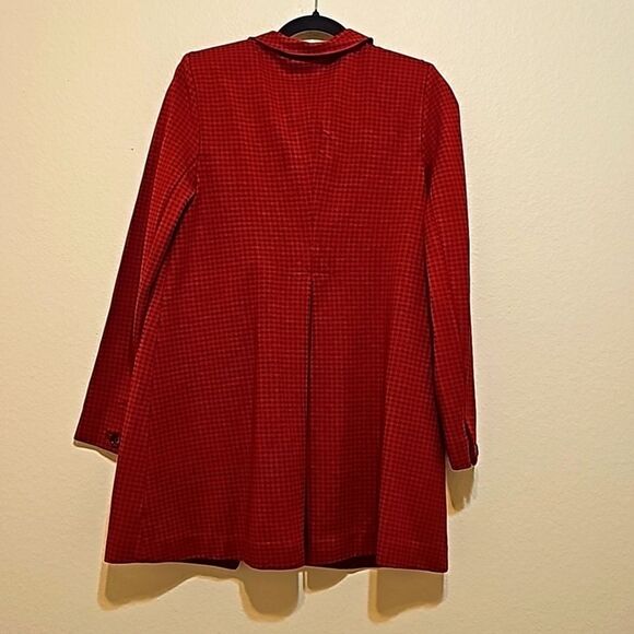 Cabi Red Houndstooth Celebration Jacket New York Preppy Style 3546 small - Picture 5 of 11